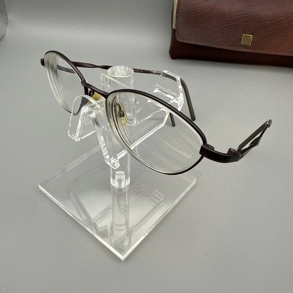 RALPH LAUREN POLO AUTHENTIC VINTAGE EYEGLASS FRAMES RL647 FULL RIM OVAL PLUM HOT